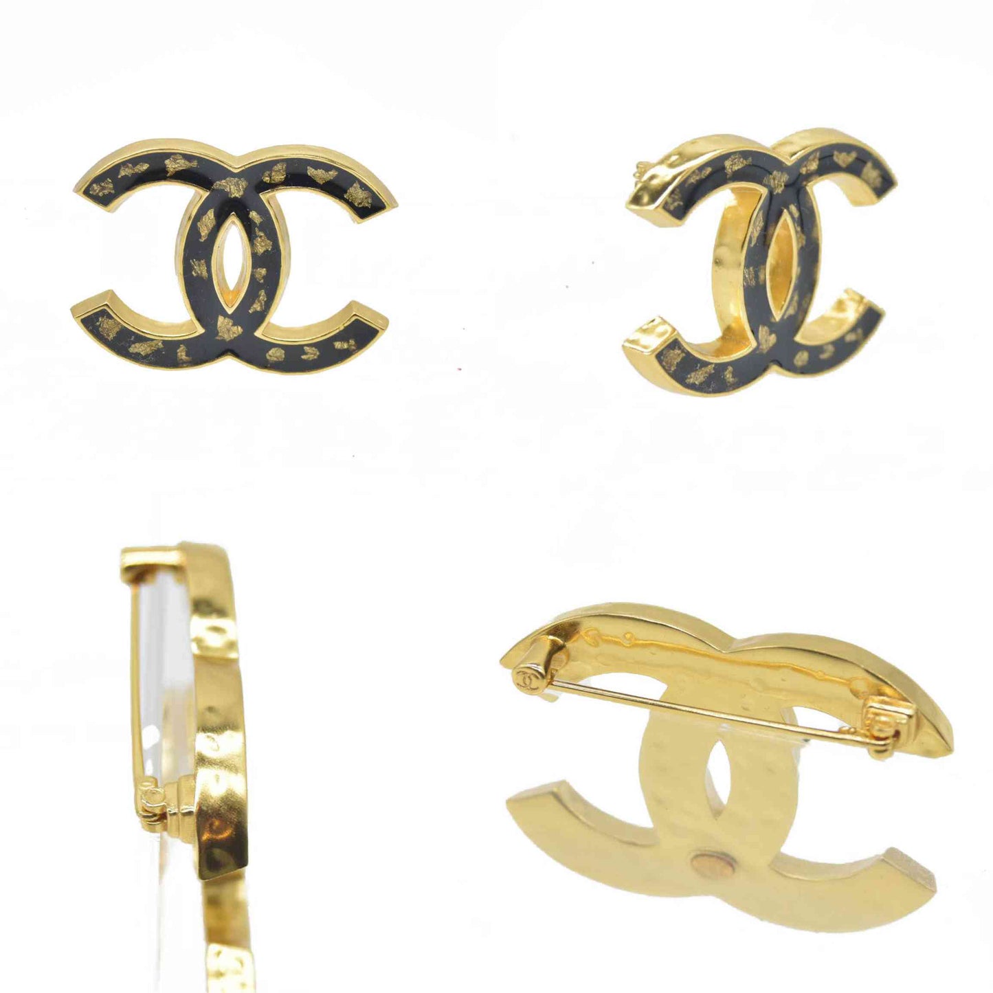 $995 Chanel Cruise 2023 Resin CC Logo Brooch