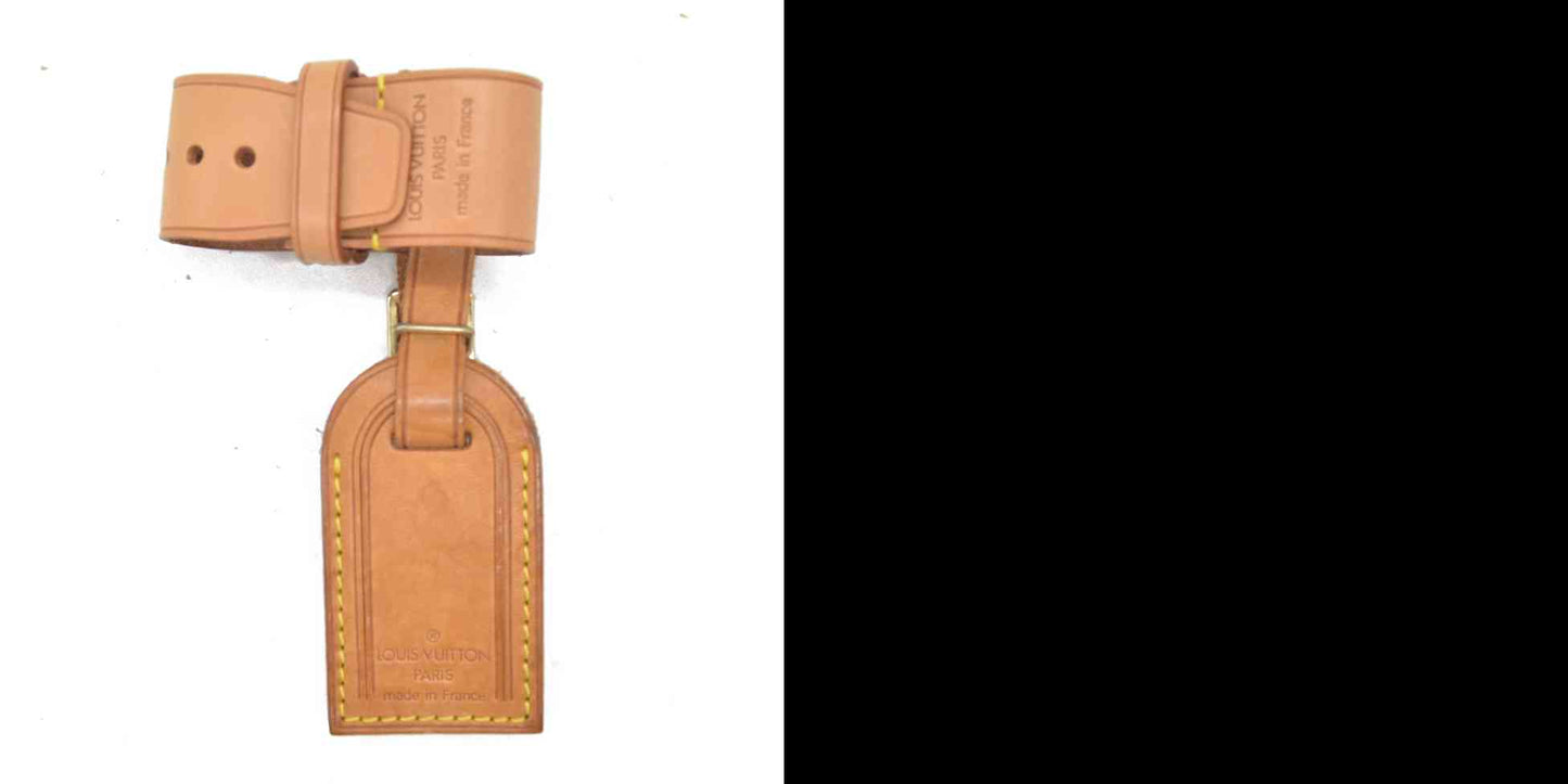 Louis Vuitton Vachetta Luggage Tag and Handle Strap Set SMALL 19