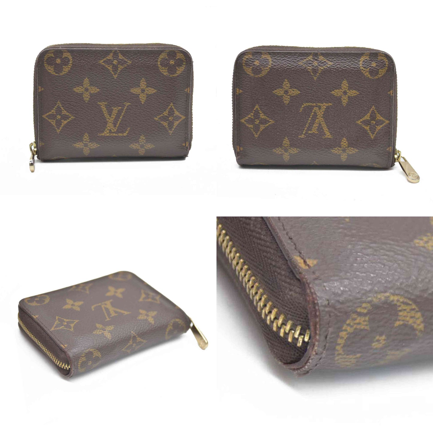 AUCTION $545 Louis Vuitton Monogram  Zip Coin Wallet