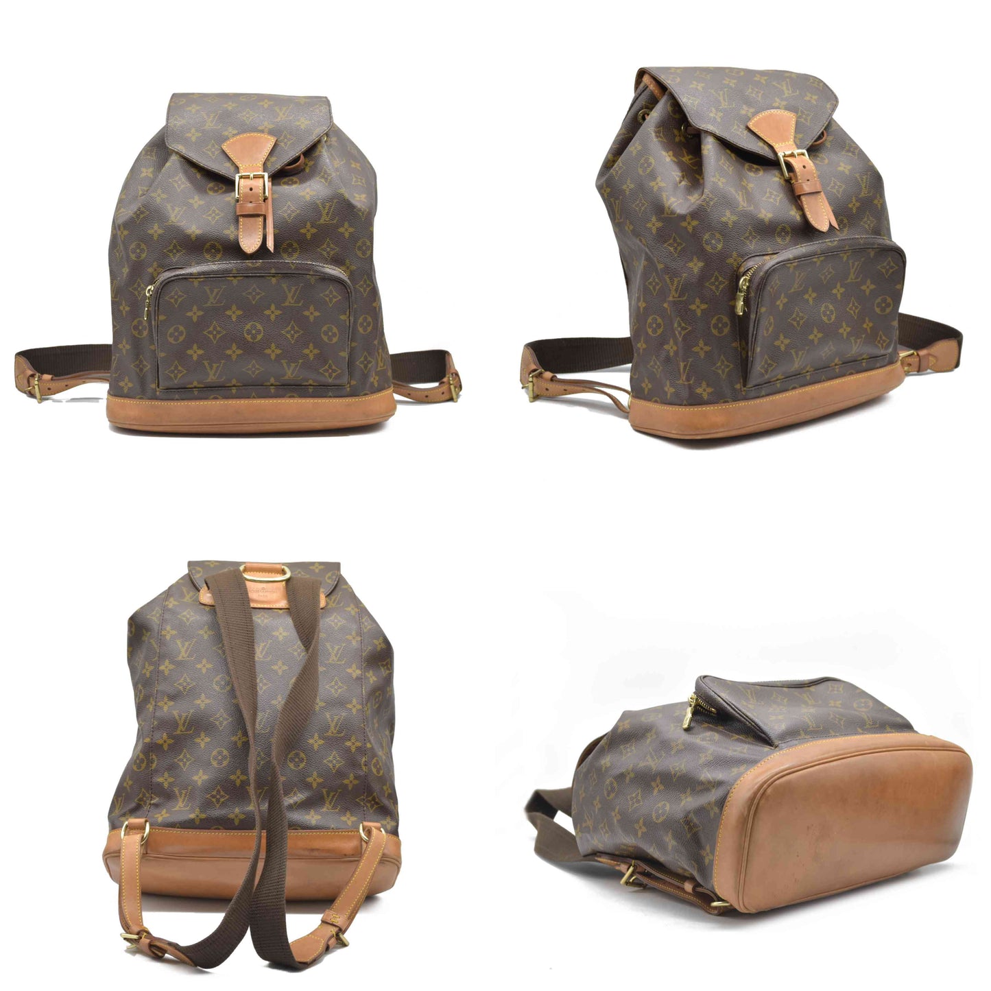 $3100 CONSIGNMENT Louis Vuitton Monogram Montsouris GM Backpack SP0959 1999