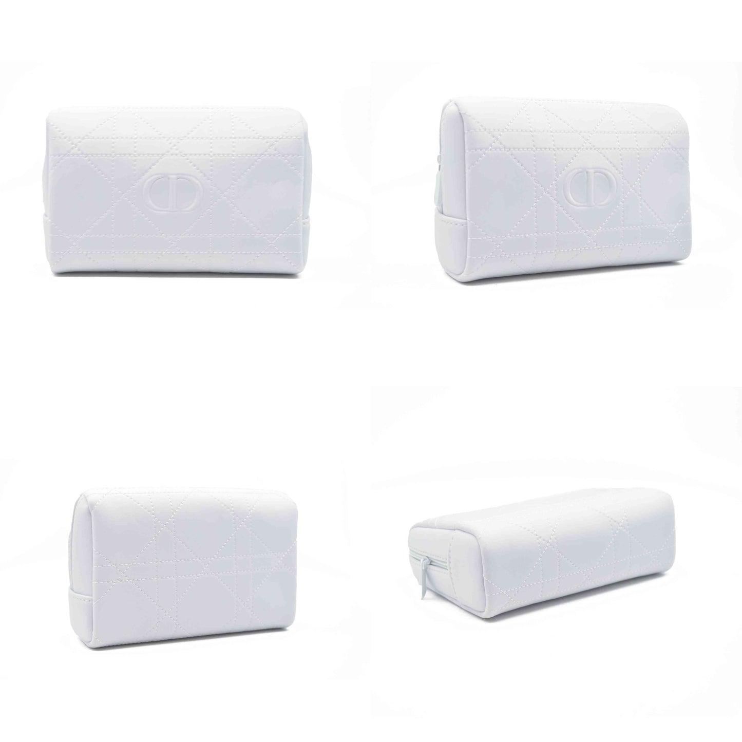 Dior GWP White Cosmetic Pouch with Logo