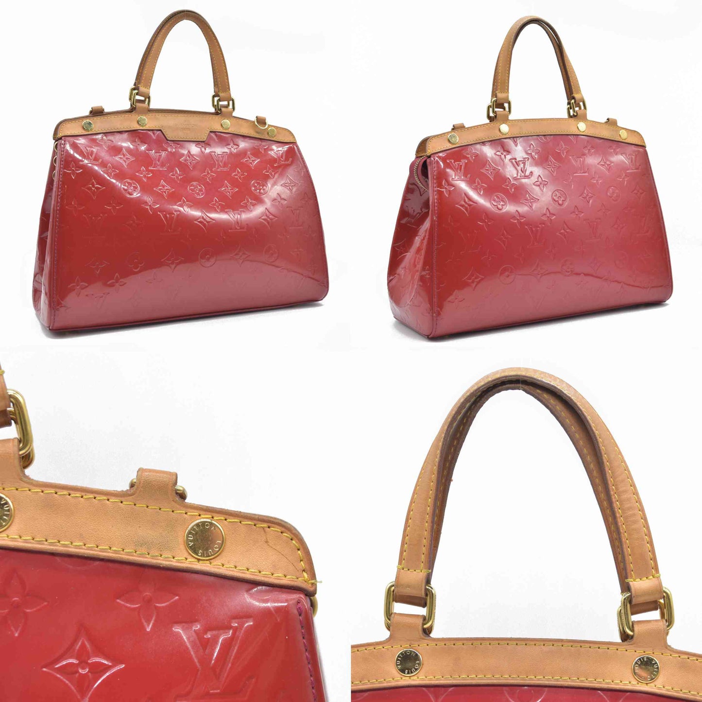 AUCTION $2730 Louis Vuitton  Vernis Brea PM Pomme D'Amour