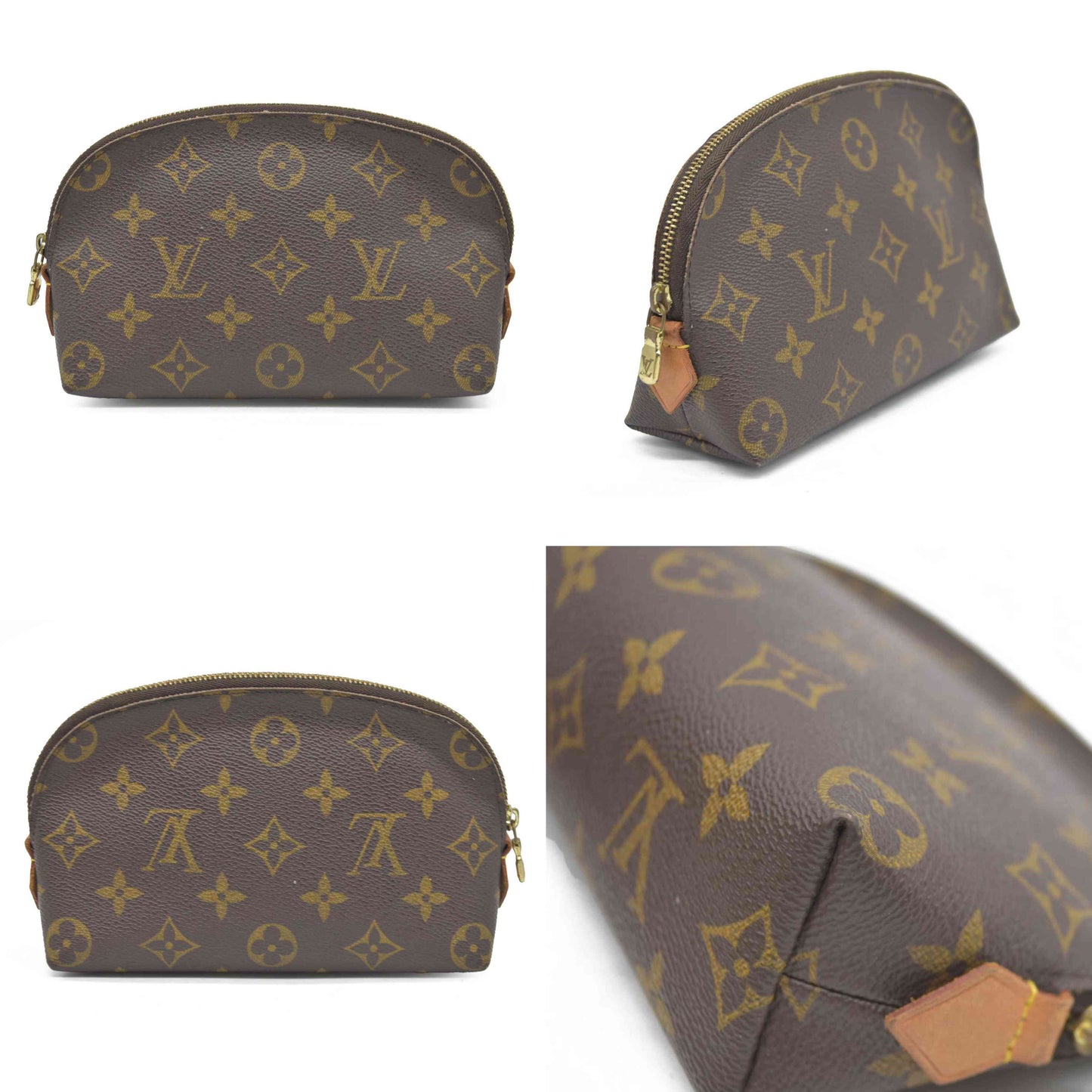 $600 Louis Vuitton Monogram Cosmetic Pouch CA0061 2001 USED
