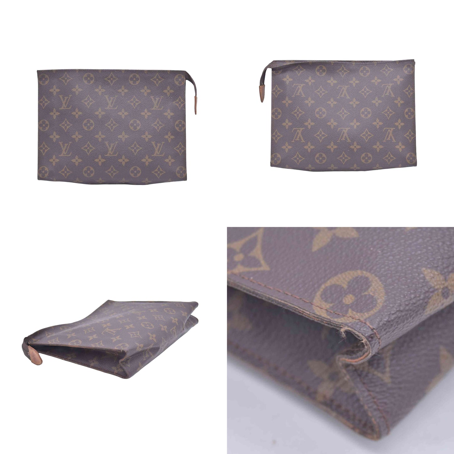 $760 1987 LOUIS VUITTON Monogram Toiletry Pouch 26 872AN