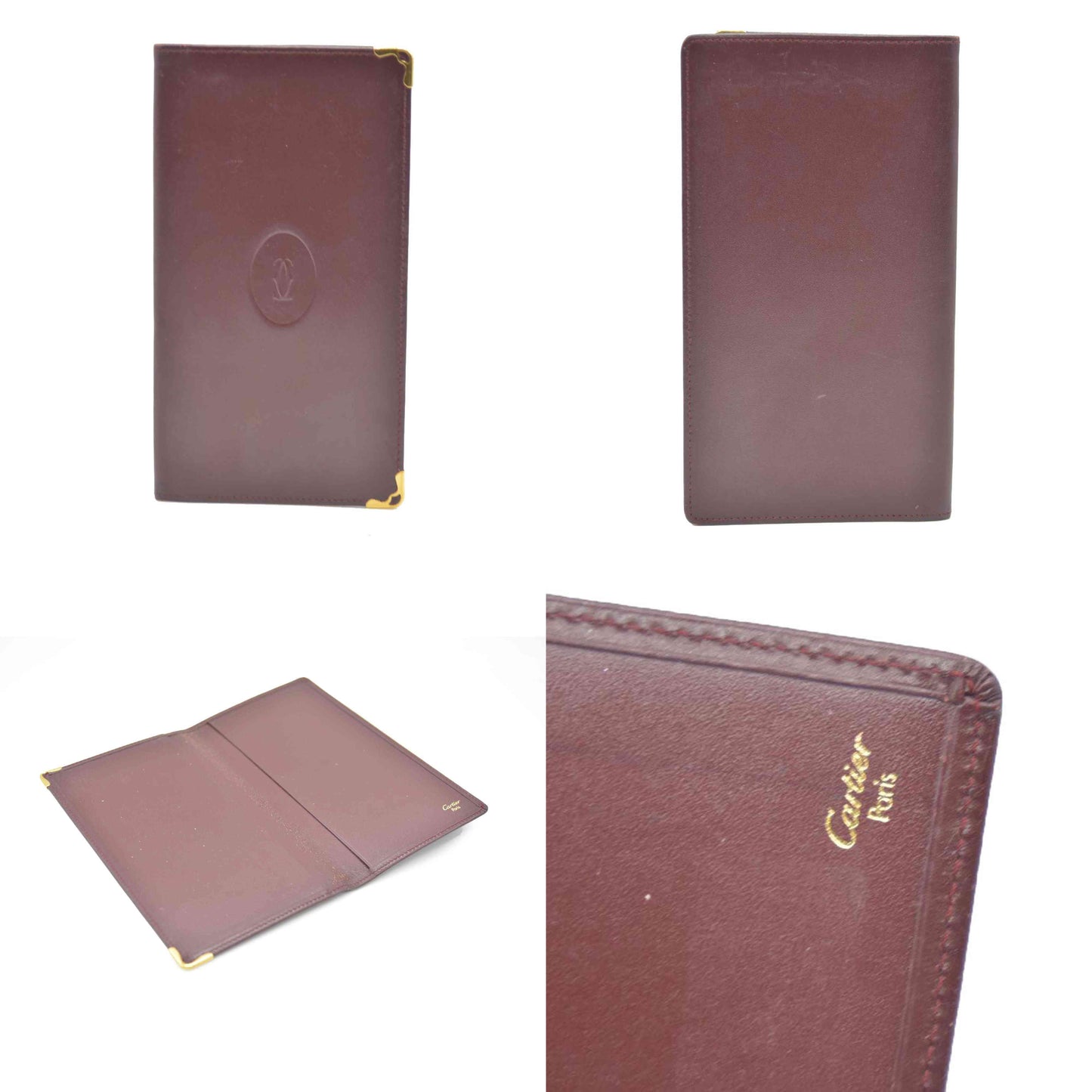 Must de Cartier Leather Long Bifold Wallet