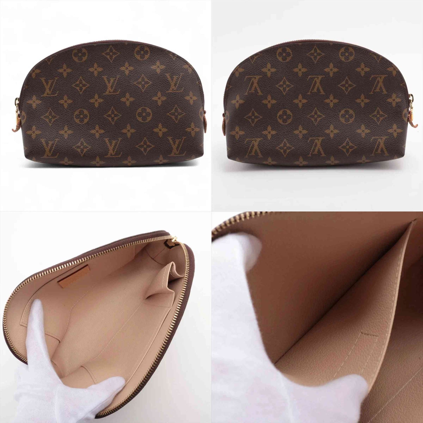 Louis Vuitton Monogram POCHETTE COSMETIC MM M46579 Brown Pouch