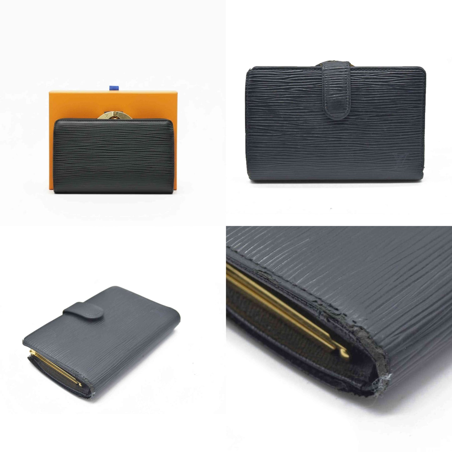 $905 LOUIS VUITTON Epi Porte Monnaie Billets Viennois Wallet