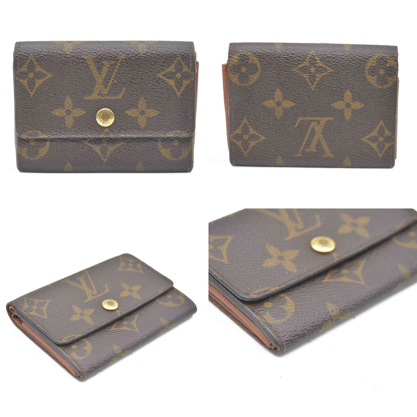 Louis Vuitton Monogram Porte-Monnaie Plat Coin Purse MI1919