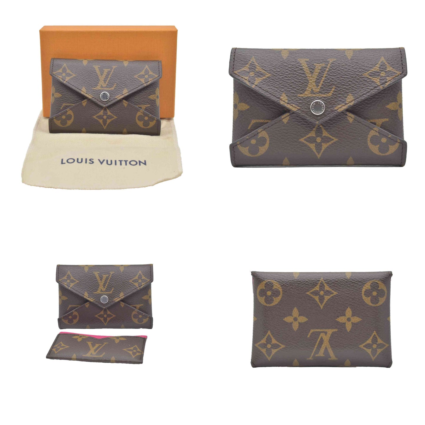 Louis Vuitton Monogram LV Colormania Kirigami Card Holder Pondichery Pink