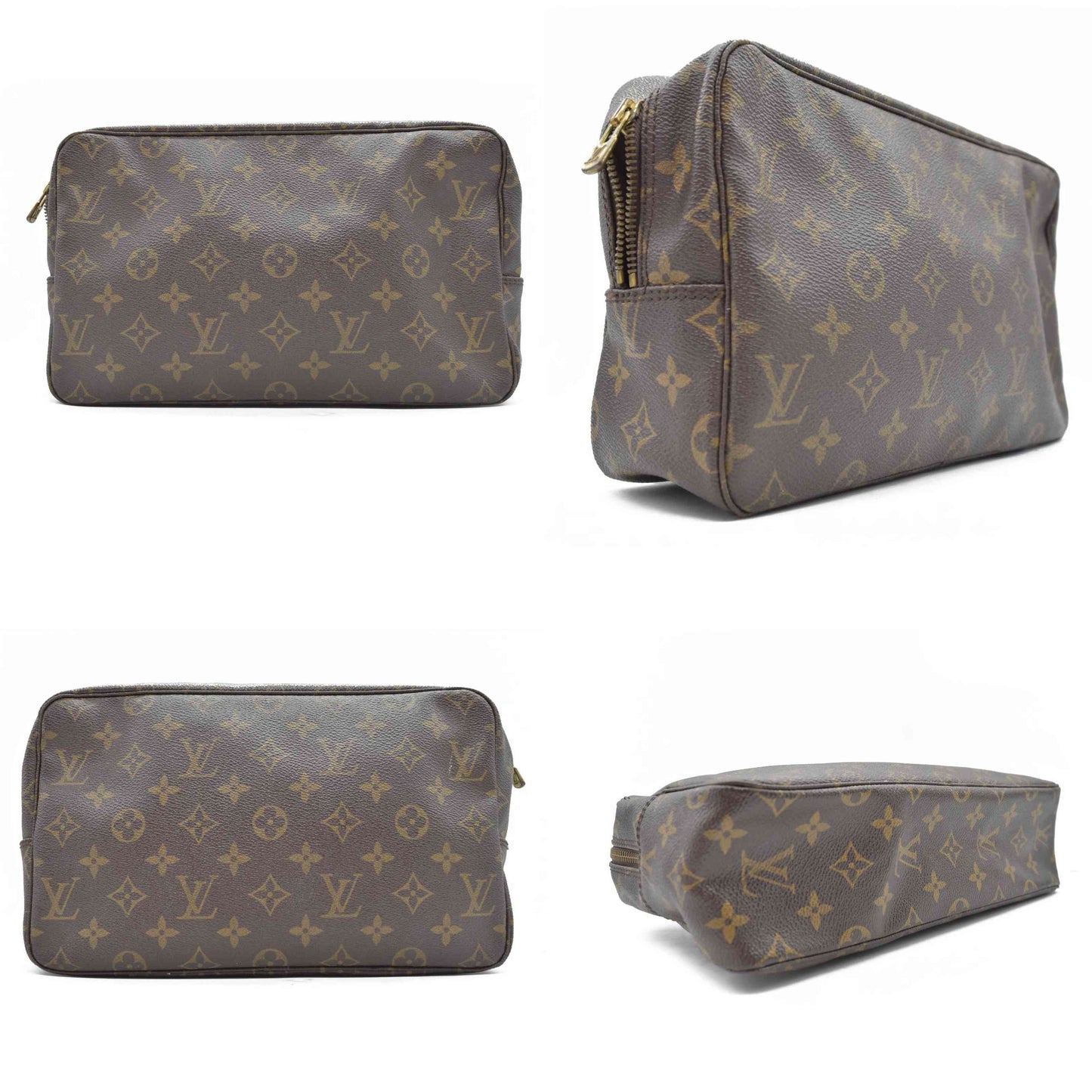 $600 Louis Vuitton Monogram Trousse Toilette 28 Clutch Pouch Bag 863TH