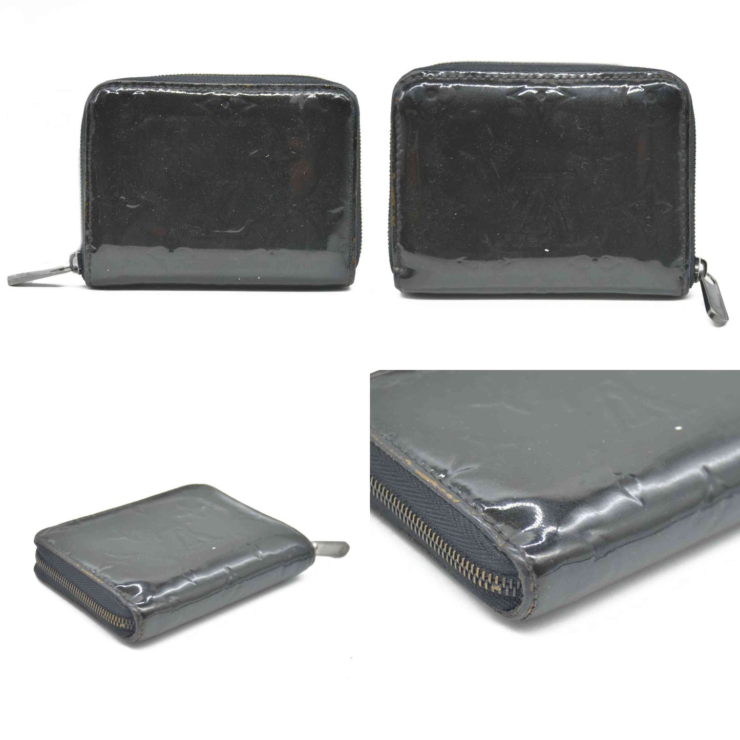 Louis Vuitton Monogram Vernis Compact Zippy Coin Wallet SN0164