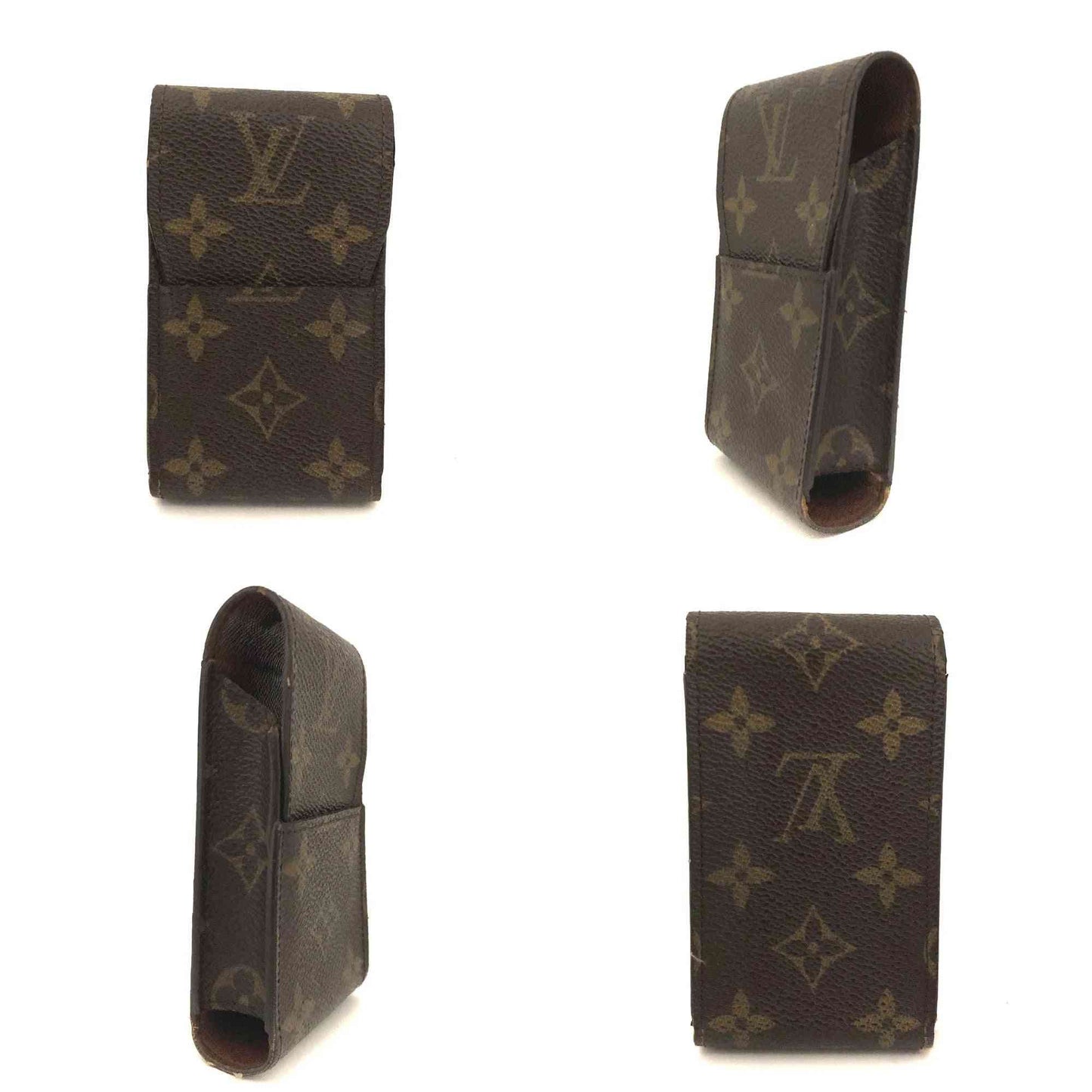 Louis Vuitton Monogram Cigarette Tobacco Case Brown CT0091