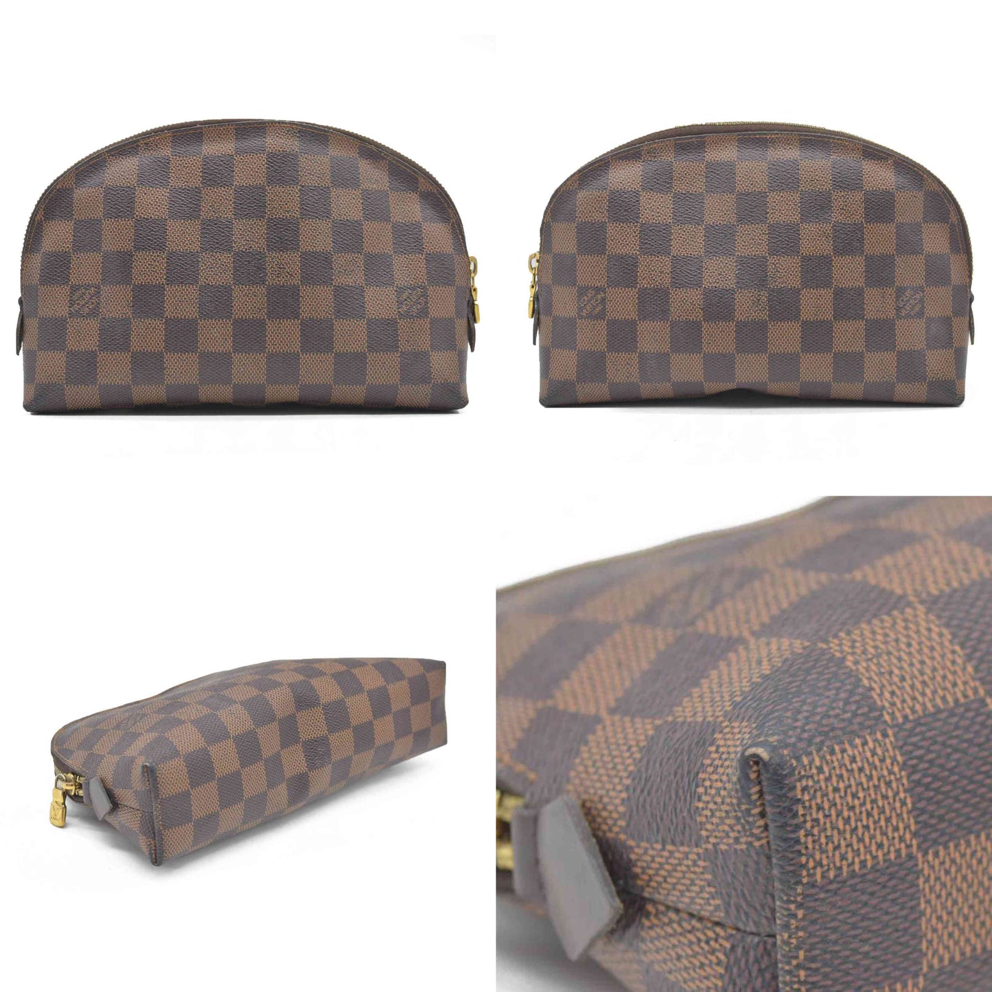 $770 Louis Vuitton  Damier Ebene Cosmetic Pouch