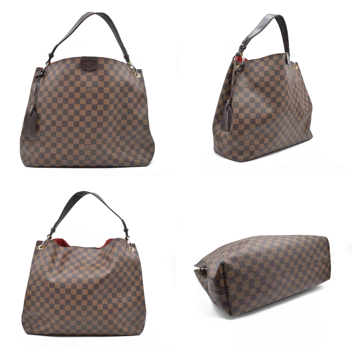 $2160 Louis Vuitton  Damier Ebene Graceful MM