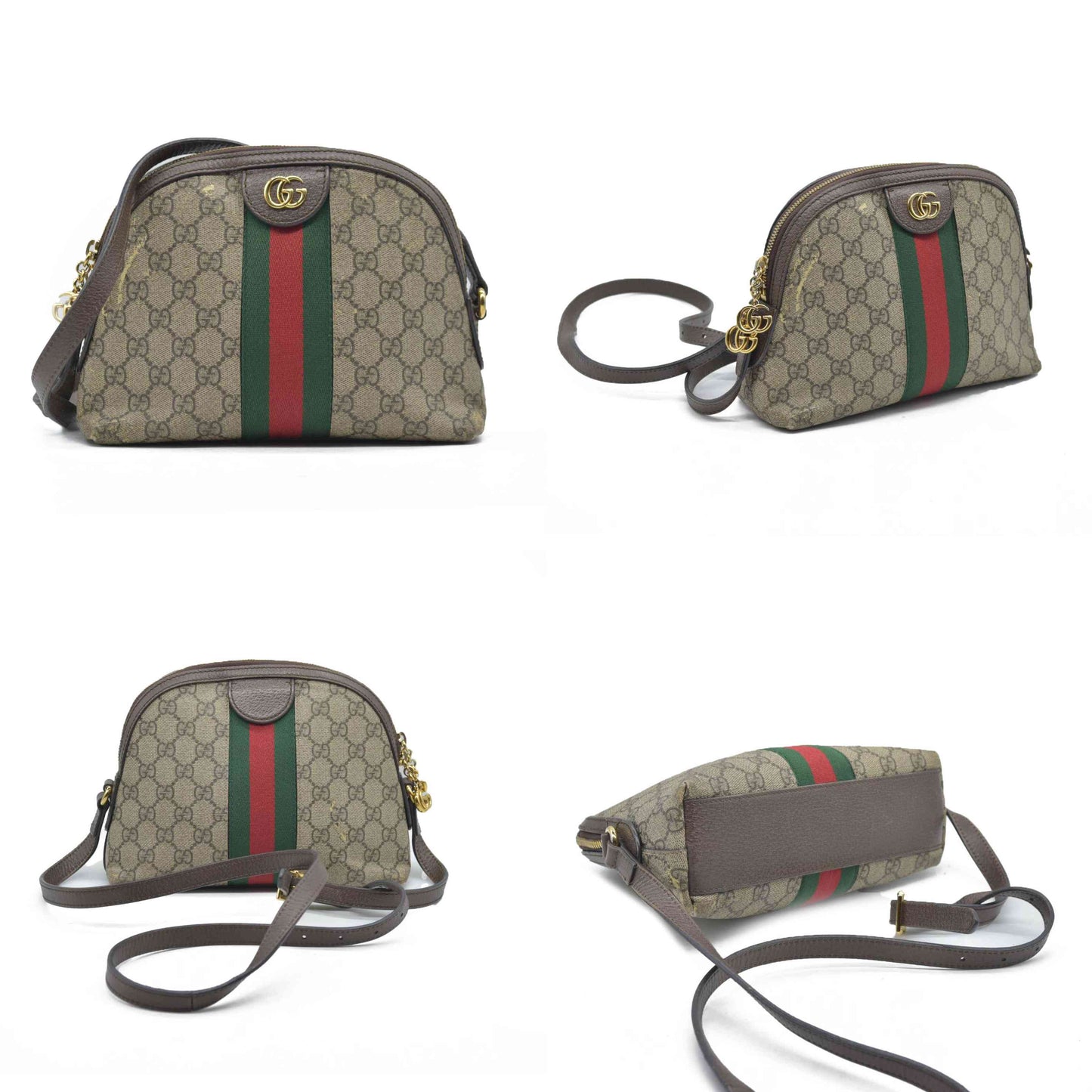 Gucci GG Supreme Ophidia Small Rounded Top Shoulder Bag