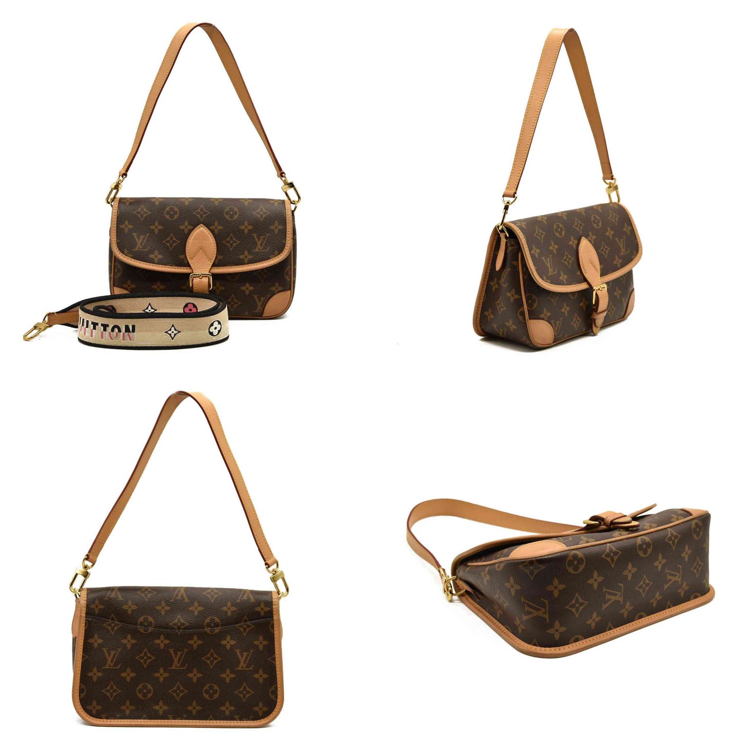 Louis Vuitton  Monogram Diane Black RFID