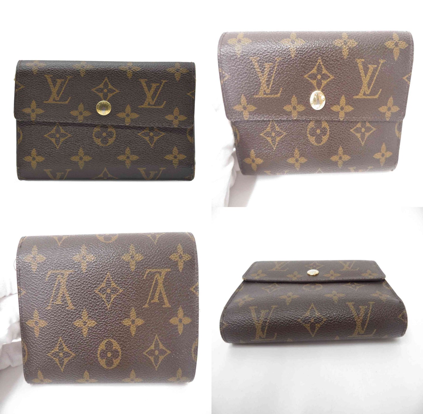 $775 LOUIS VUITTON Monogram Alexandra Trifold Wallet CA1180 2010