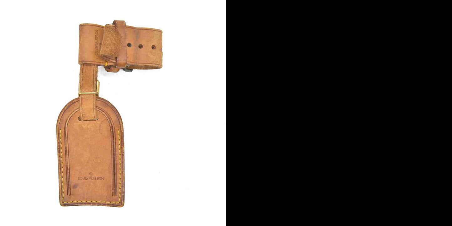 Louis Vuitton Vachetta Luggage Tag and Handle Strap Set LARGE 2