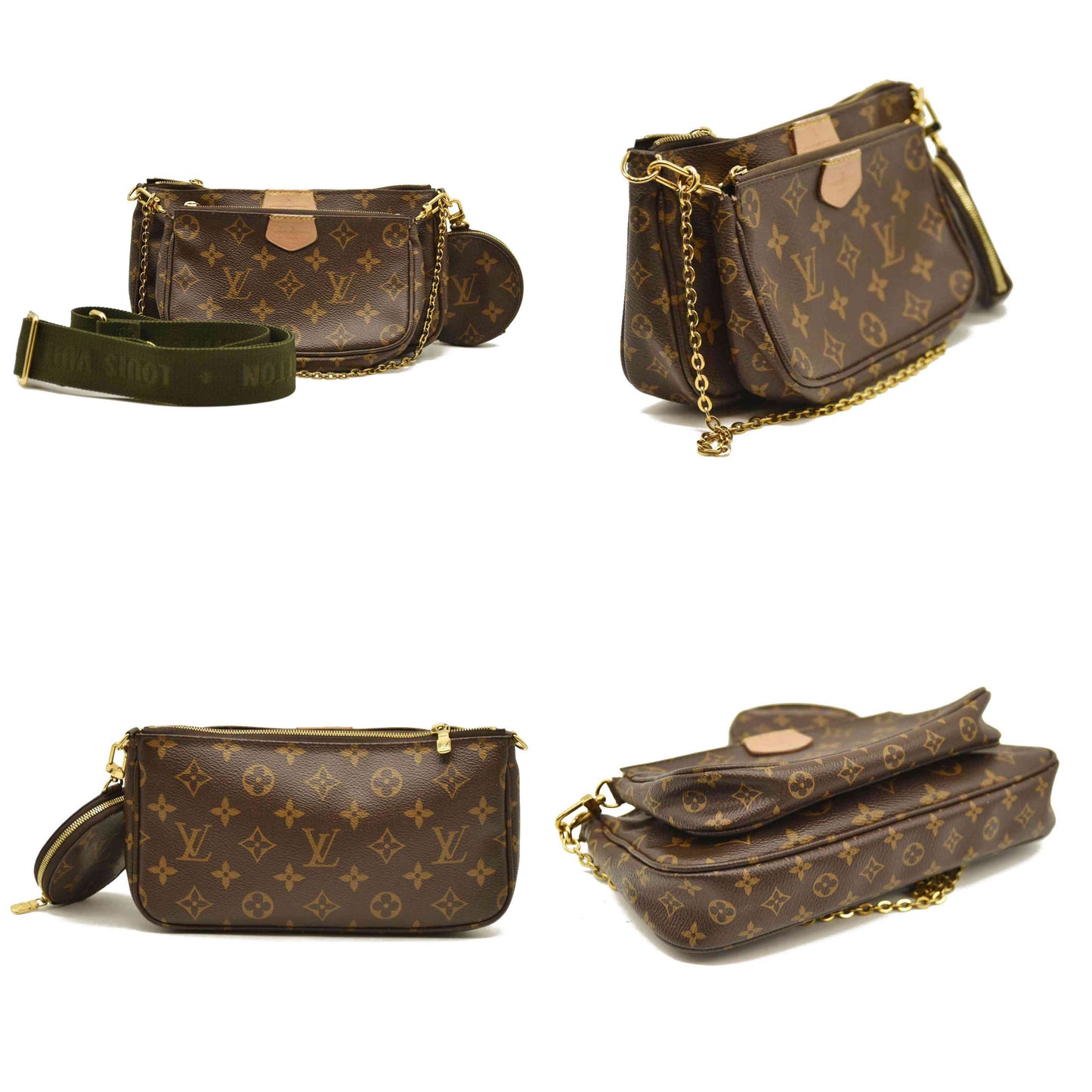 LOUIS VUITTON  Monogram Multi Pochette Accessories Kaki TA0280