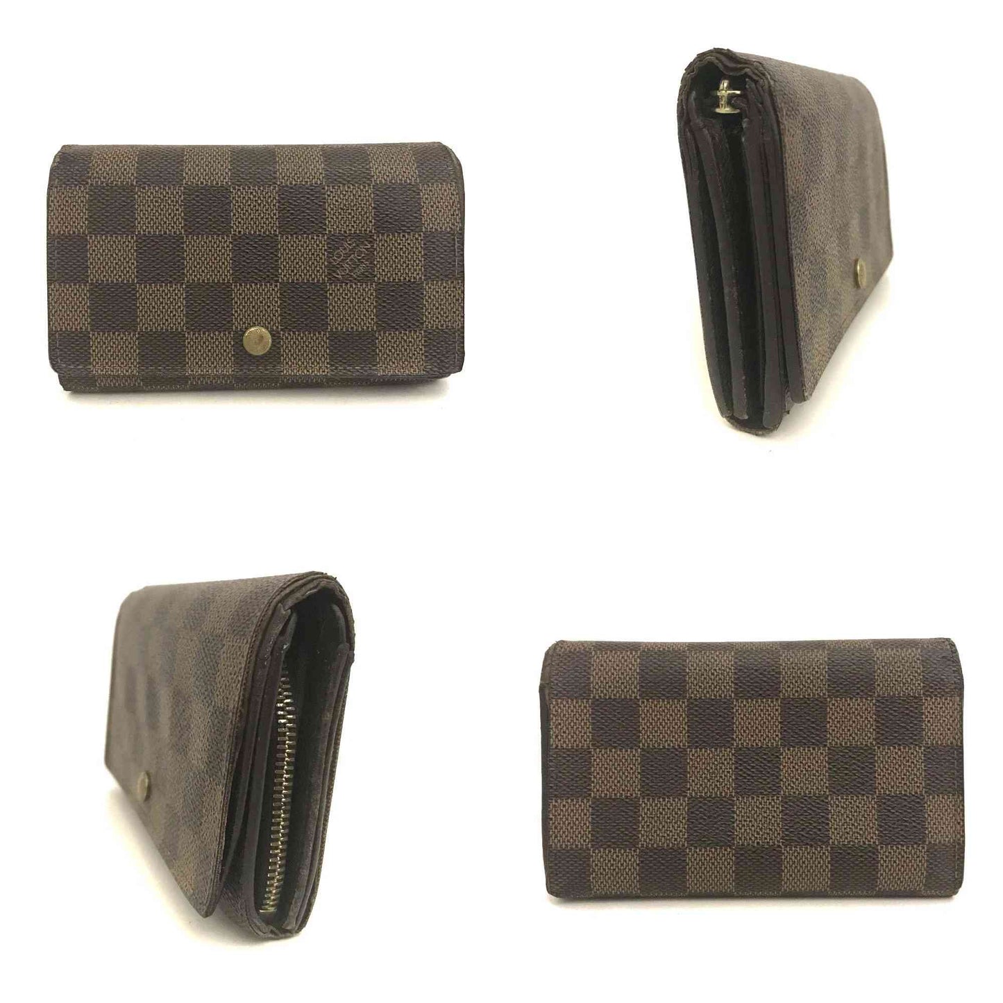 Louis Vuitton Damier Porte Monnaie Billets Tresor Bifold Wallet CA0071