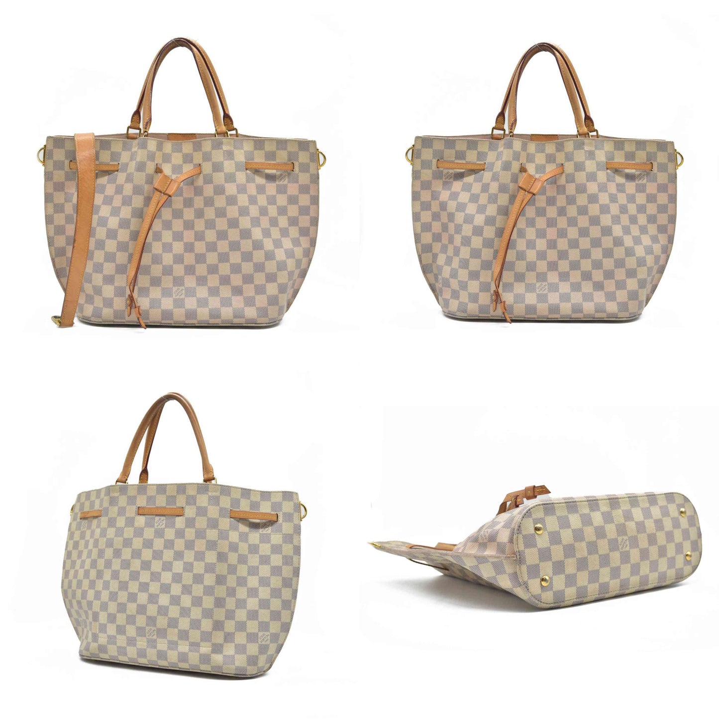 $1830 Louis Vuitton  Damier Azur Girolata GI4157 2017