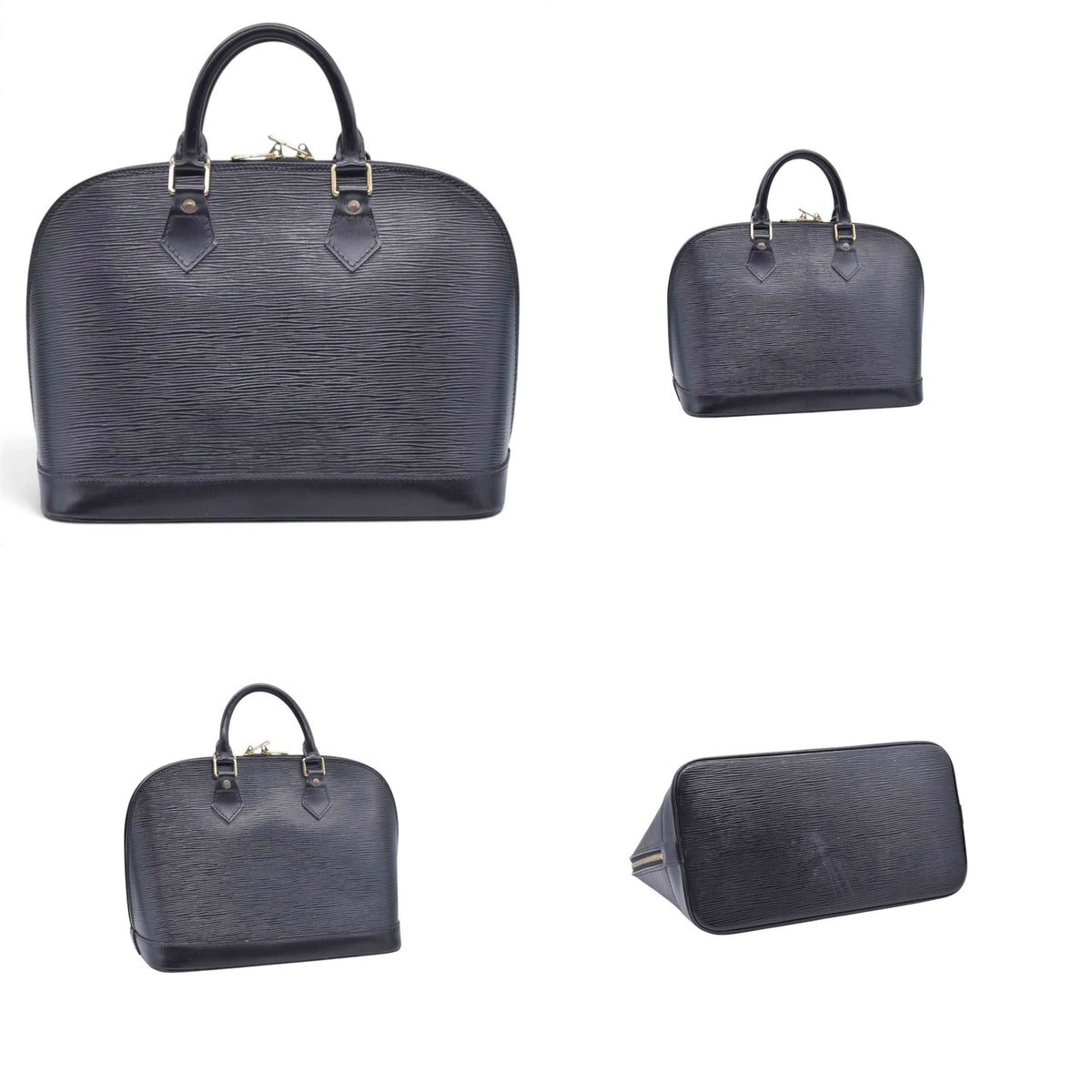 $1850 1996 LOUIS VUITTON Epi Leather Alma PM Black CONSIGNMENT AR0946 10021416
