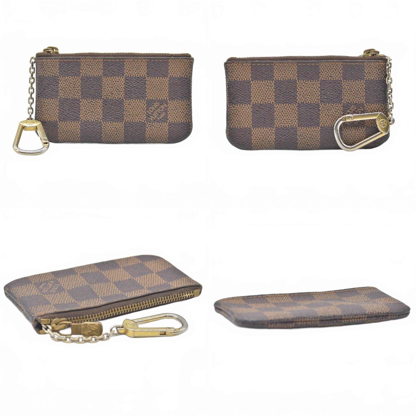 $345 2004 Louis Vuitton Damier Ebene Key Pouch CA0064