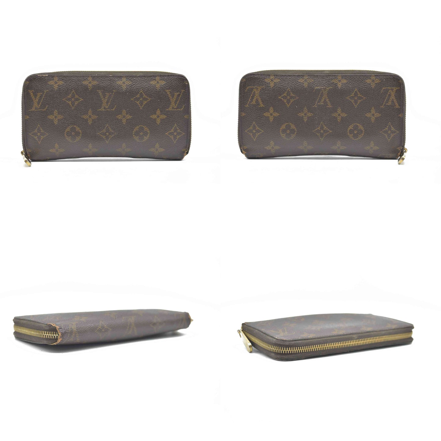 $915 Louis Vuitton 2011 LV Monogram Zippy Wallet CA4181