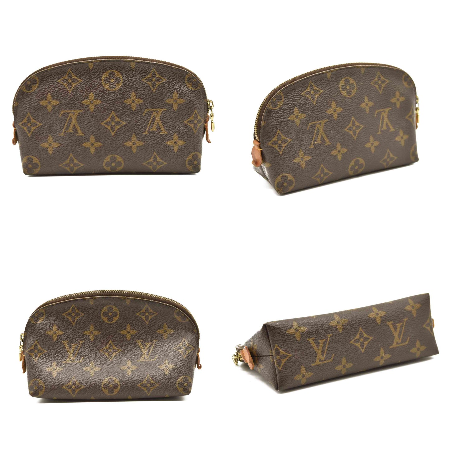 Louis Vuitton  Monogram Cosmetic Pouch M47515 Pen Marks CA0055