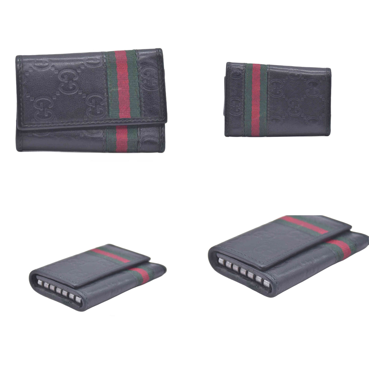 $295 Gucci GG Supreme Key Case CONSIGNMENT 10020913