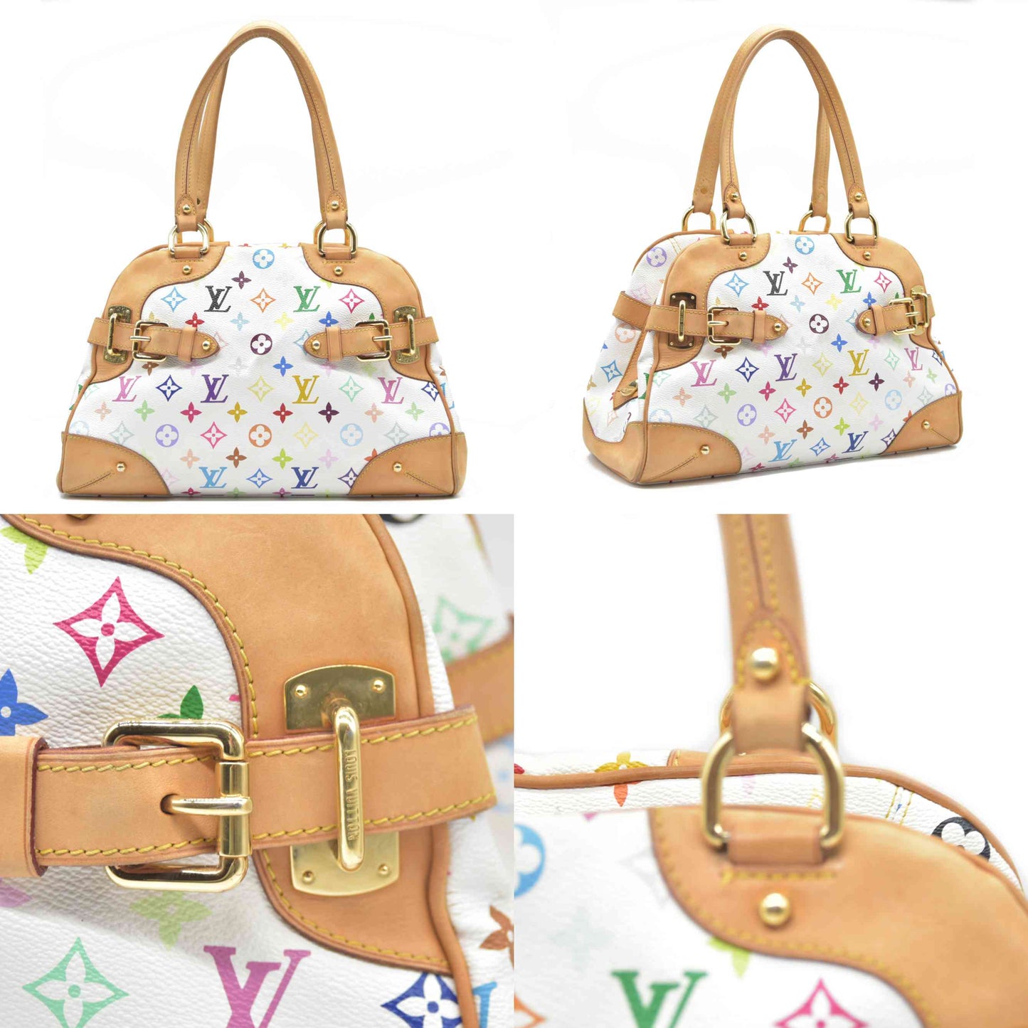 $2410 Louis Vuitton Multicolore Monogram Claudia