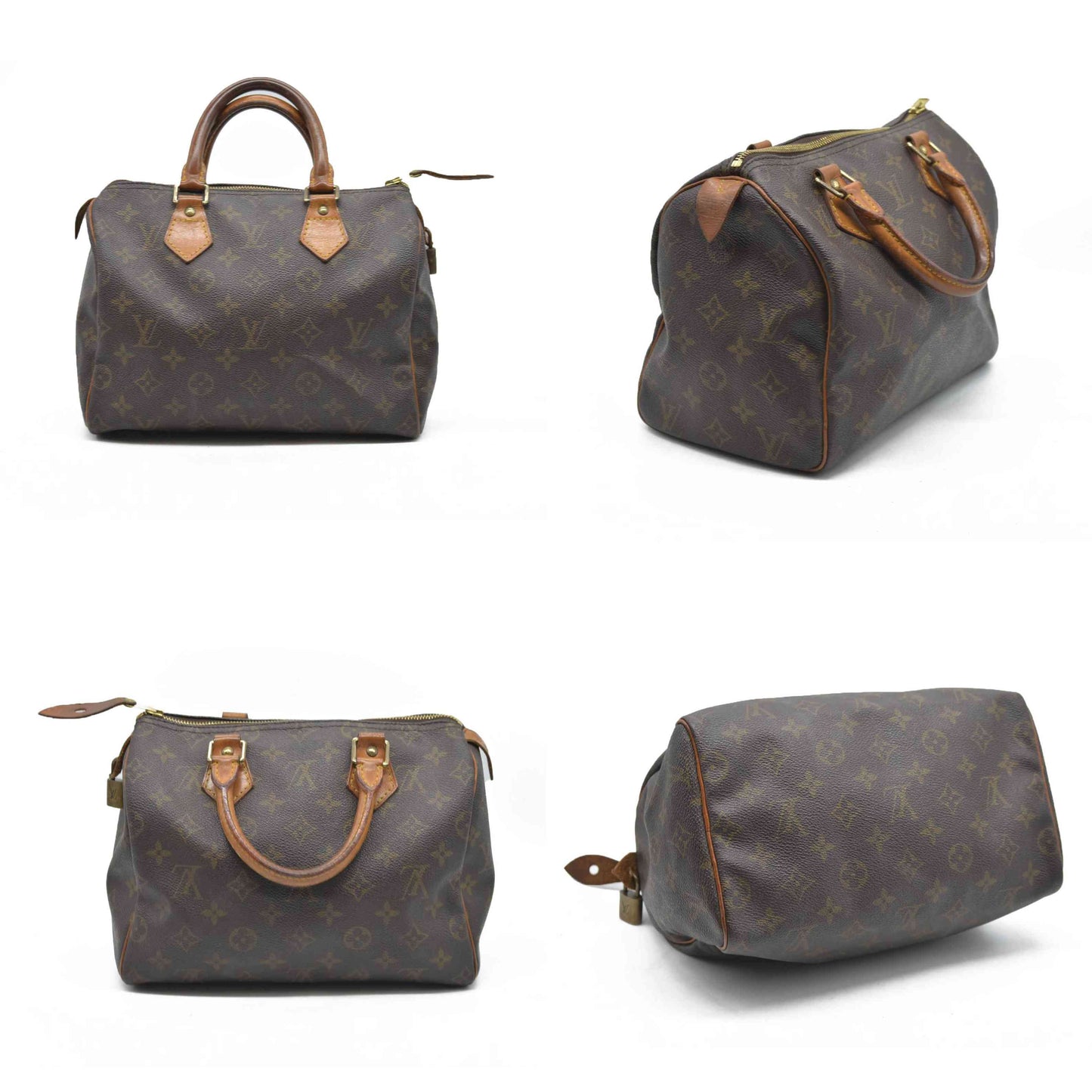 Louis Vuitton Speedy 25 Handbag Monogram Brown SD1923