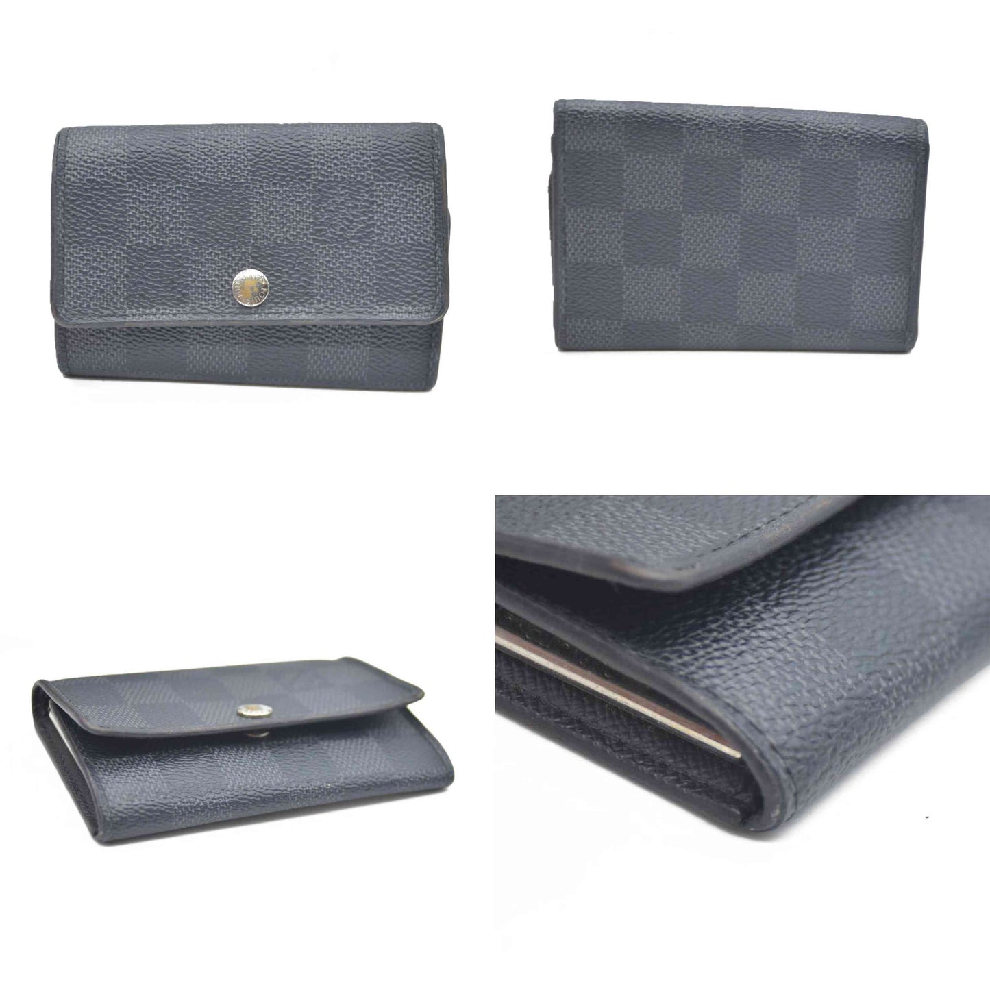 Louis Vuitton Damier Graphite Multicles 6 Ring Key Case Black/2BG3615