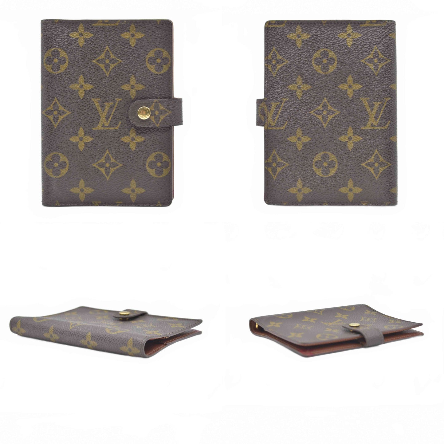 $505 2000 Louis Vuitton Monogram Small Ring Agenda Cover SP0060