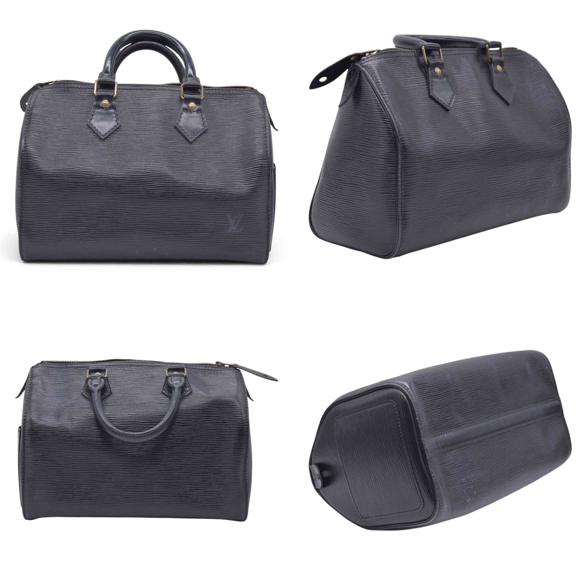 $1450 1991 LOUIS VUITTON Epi Speedy 25 Noir Black VI0991 CONSIGNMENT 10021550