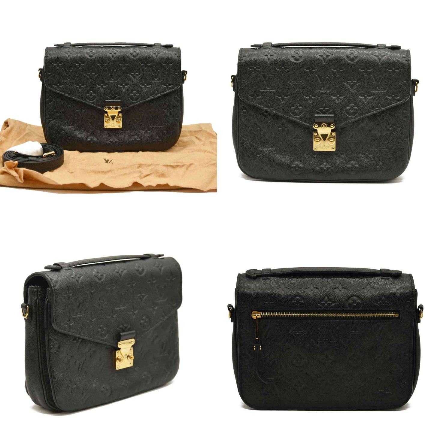 LOUIS VUITTON  Empreinte Pochette Metis Black DU0240