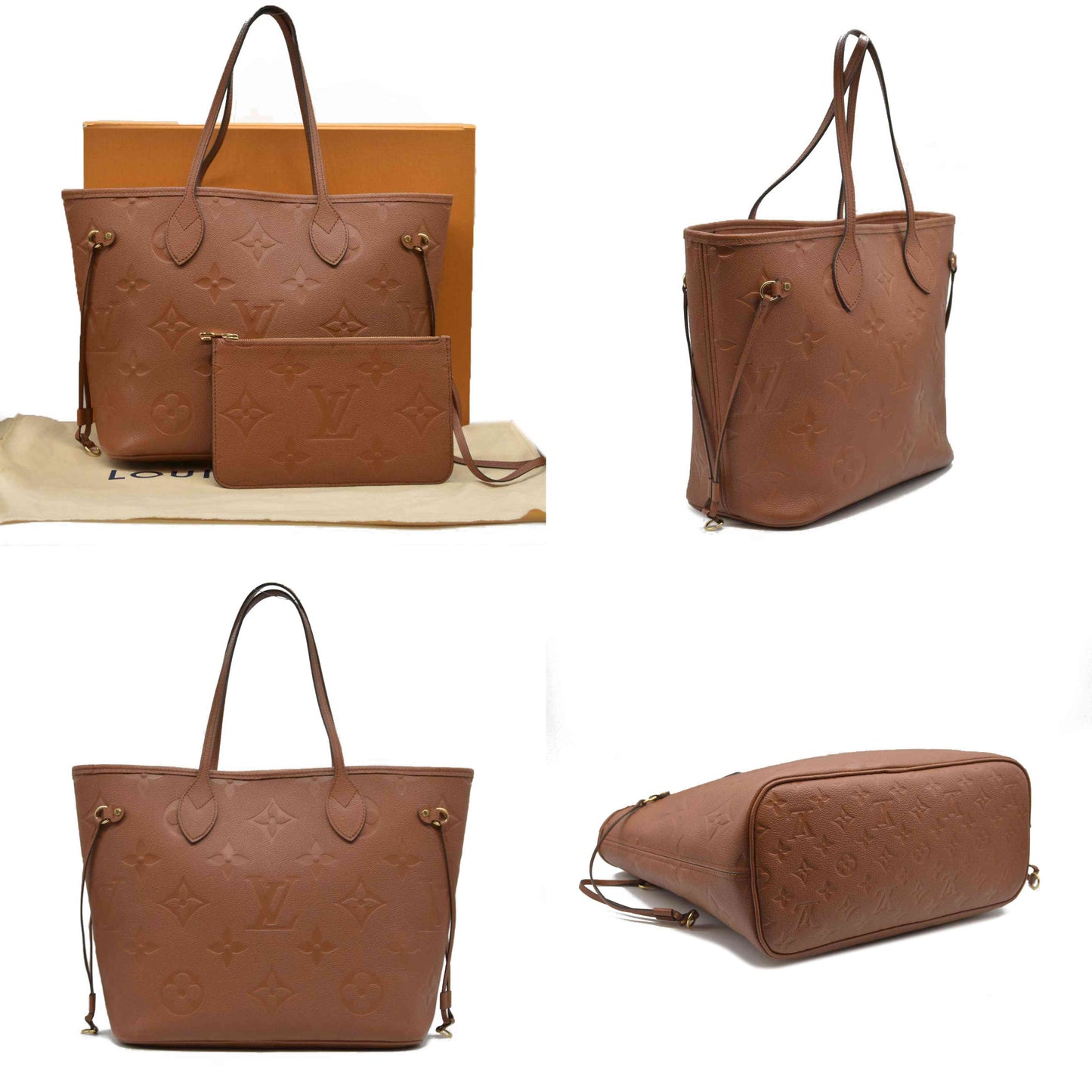 Louis Vuitton Empreinte Monogram Giant Neverfull MM Cognac RFID