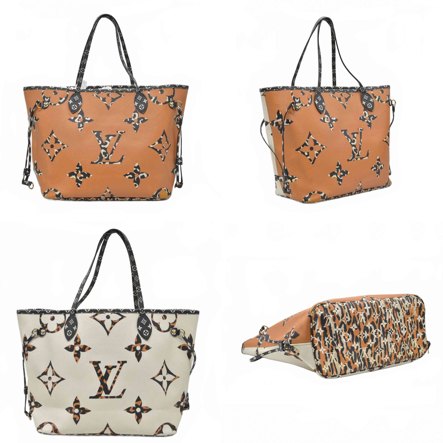 $2490 2019 Louis Vuitton  Monogram Giant Jungle Neverfull MM GI2139
