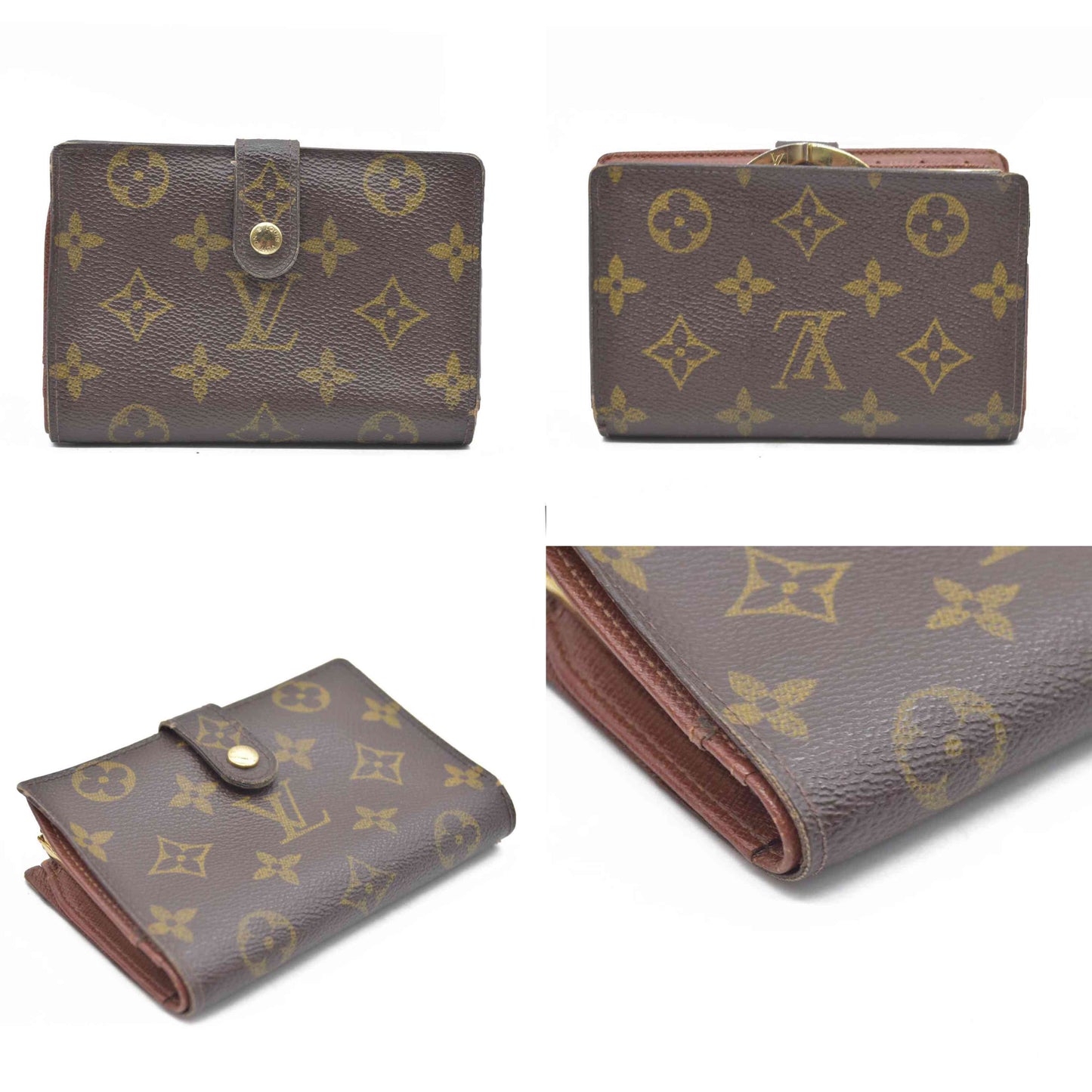 LOUIS VUITTON Monogram Porte Monnaie Billets Viennois Wallet SD0031
