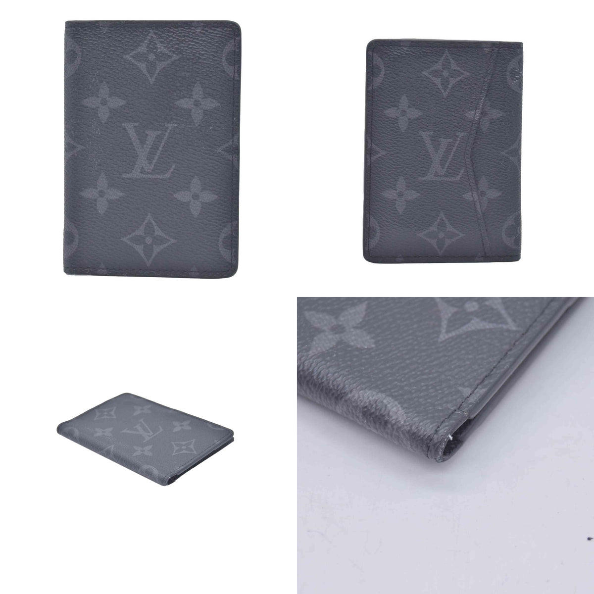$455 2021 Louis Vuitton Monogram Eclipse Pocket Organizer TA1271 CONSIGNMENT