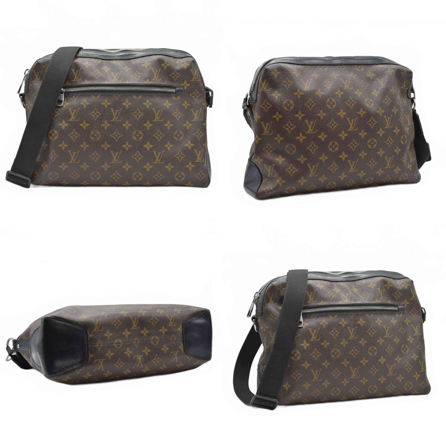 $1650 2014 LOUIS VUITTON  Monogram Macassar Torres Messenger SR0174