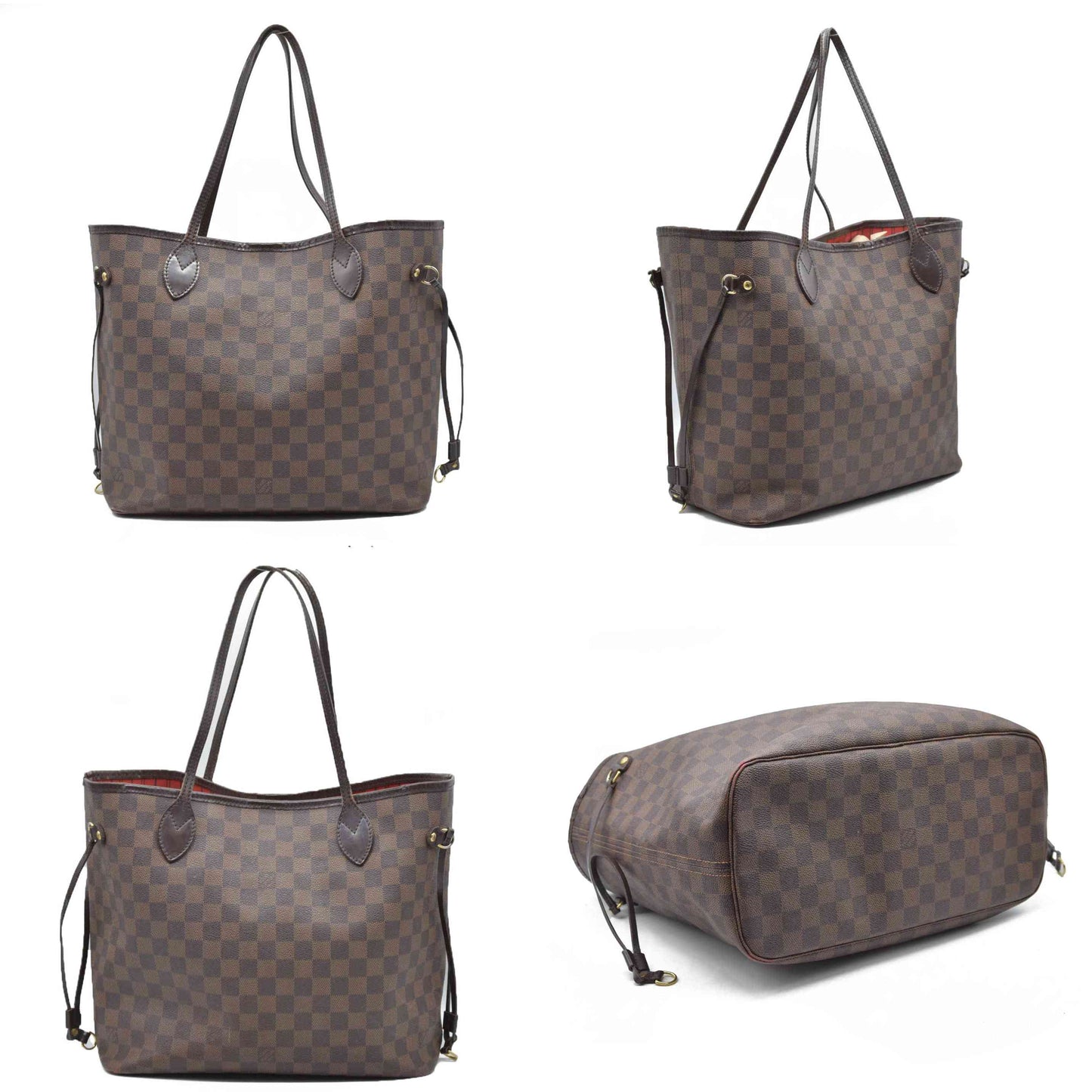 $2170 Louis Vuiton Damier Ebene Neverfull MM SD4019