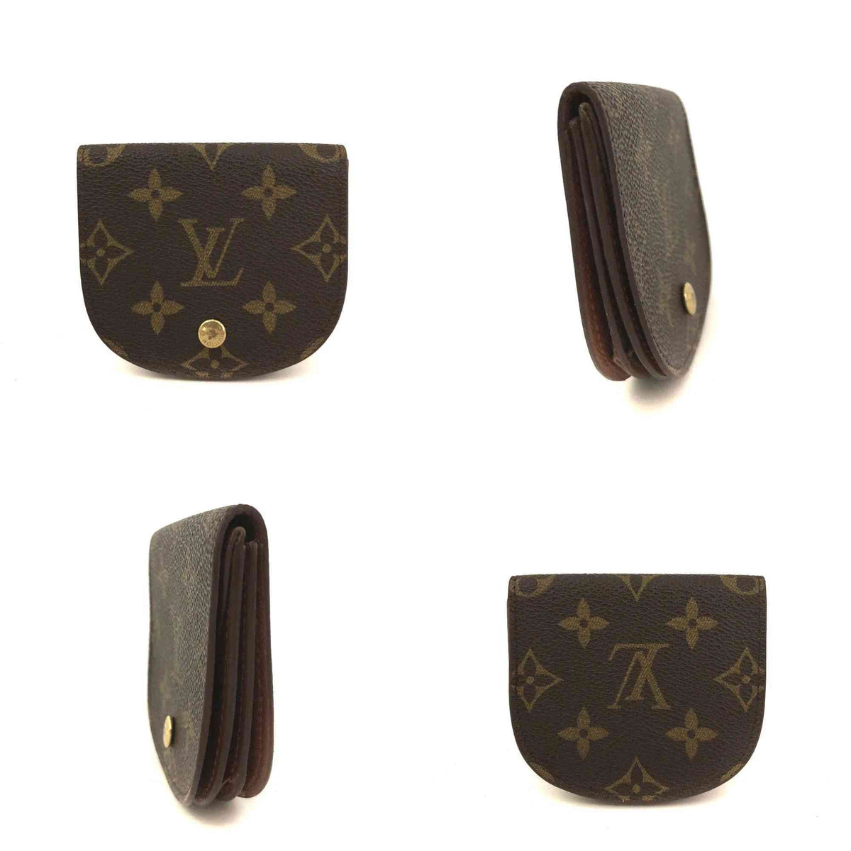 $550 2019 Louis Vuitton Monogram Porte Monnaie Gousset Coin Purse Wallet (CT0919)