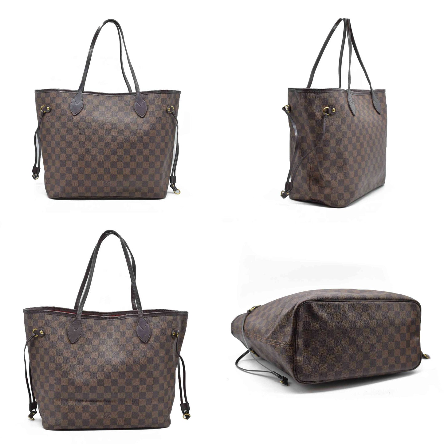 $2170 Louis Vuitton Damier Ebene Neverfull AR2260