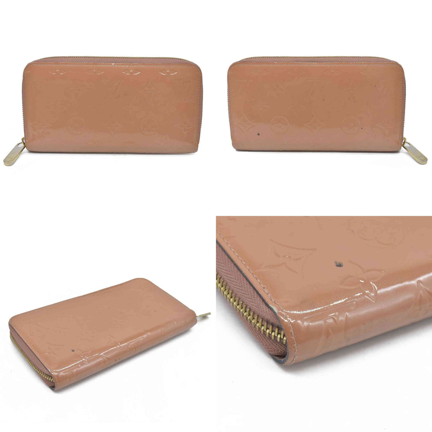 Louis Vuitton Monogram Vernis Zippy Zip Around Long Wallet