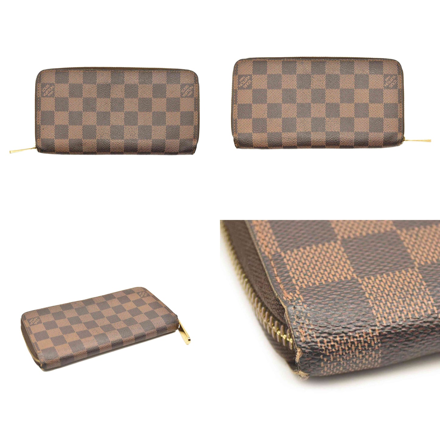 LOUIS VUITTON  Damier Ebene Zippy Wallet  CA4069