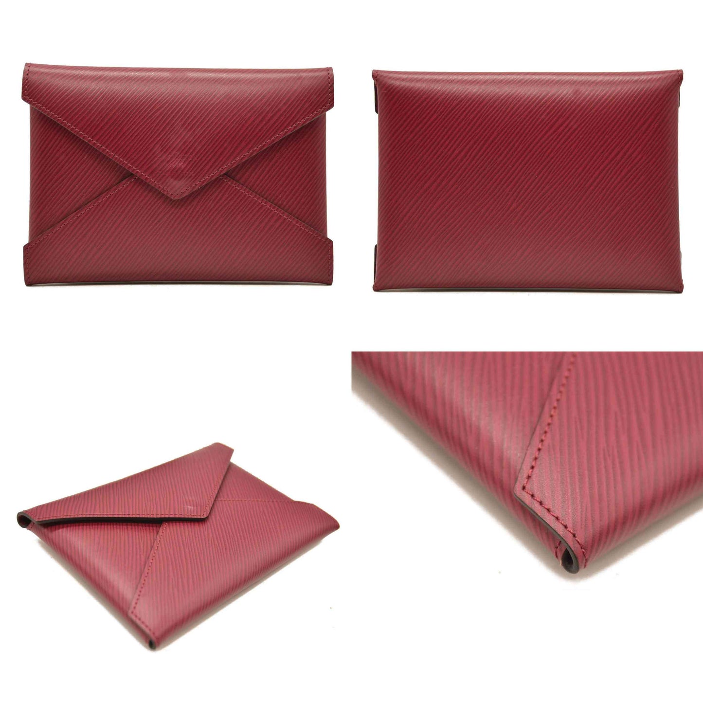 AUCTION $1050 Louis Vuitton  Epi Medium Kirigami Pochette Insert Fuchsia