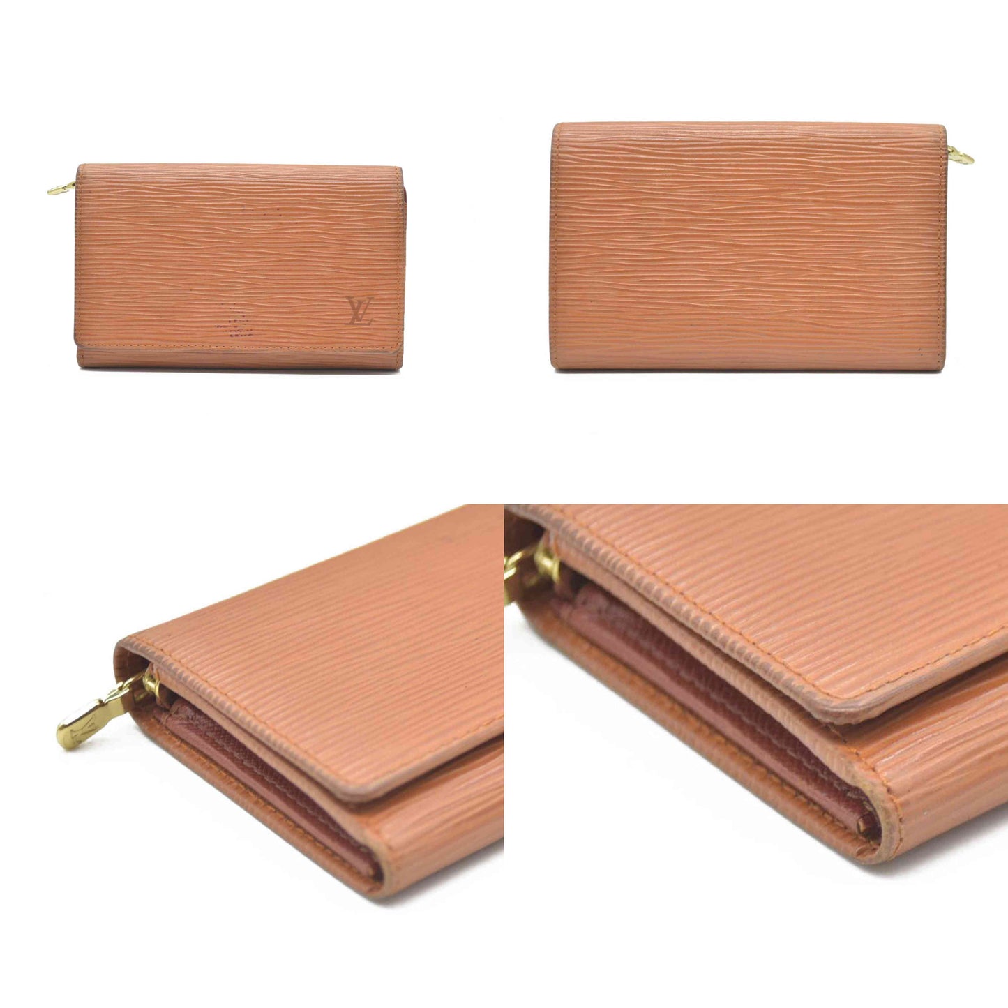 Louis Vuitton Epi Porte Monnaie Billets Tresor Leather Bifold Wallet CA0938