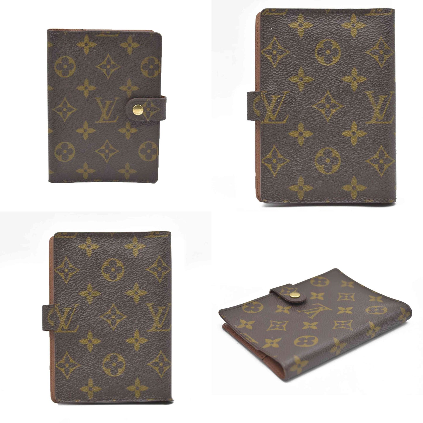 $505 Louis Vuitton  Monogram Small Ring Agenda Cover CA1908
