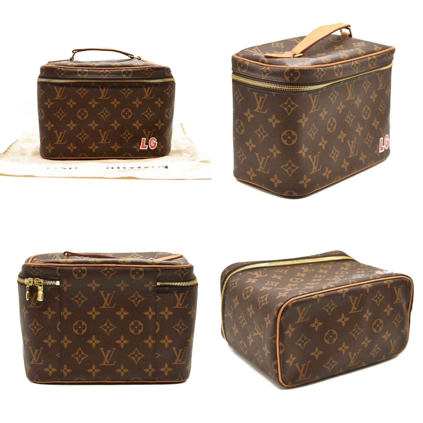 Louis Vuitton  Monogram Nice BB with Initals